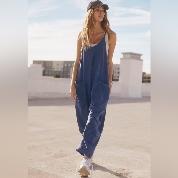 NEW! Women's Medium Blue Hot Shot Onesie Jumpsuit Romper Size SMALL - Picture 3 of 8